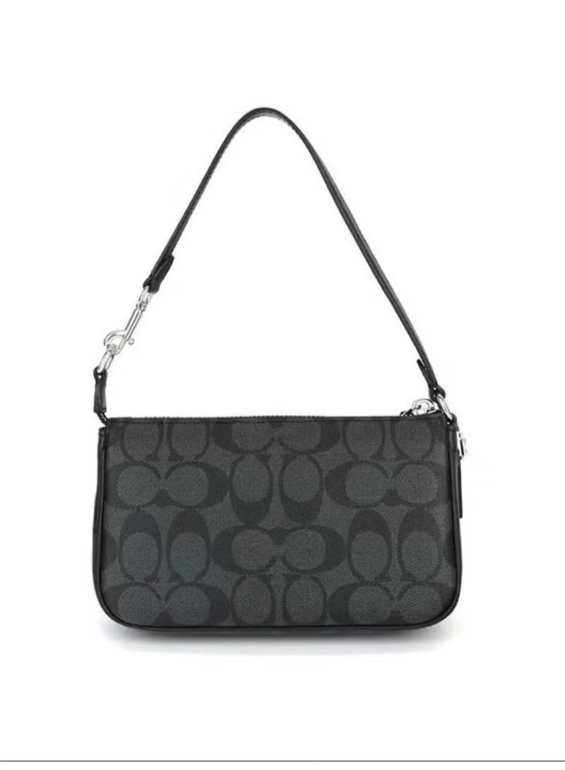 كوتش اوت ليت شنطة كتف نسائية شنطة كتف حقيبة كتف سوداء رمادية حقيبة كروس بودي - Image 4